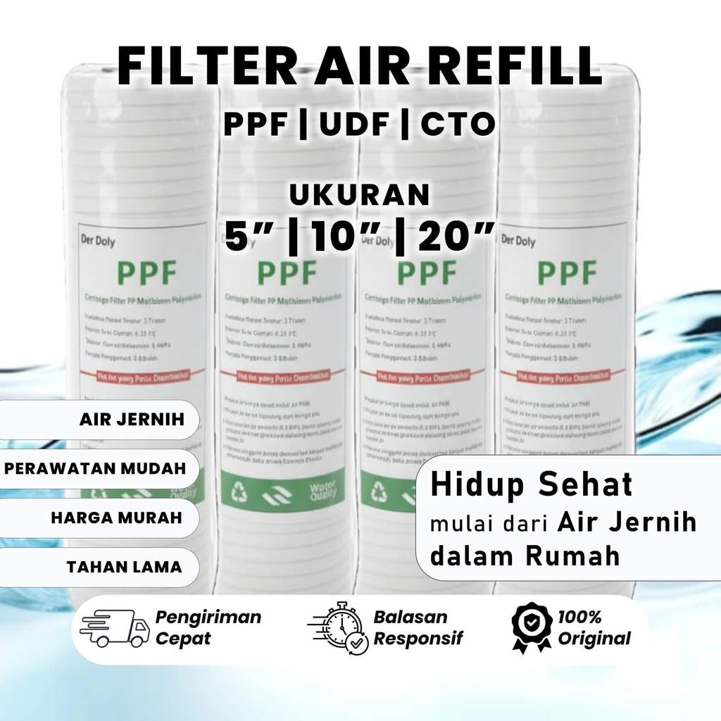 CATRIDGE FILTER AIR / NANO FILTER / SEDIMEN FILTER AIR NANO FILTER 10 " / CATRIDGE FILTER AIR 10" / 