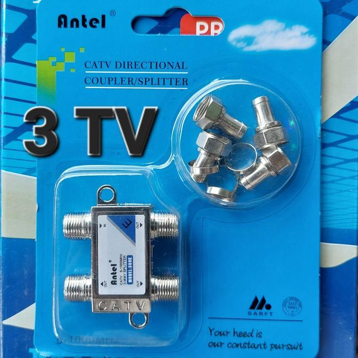 catv spliter splitter boster cabang t stb set top antena digital tv f
