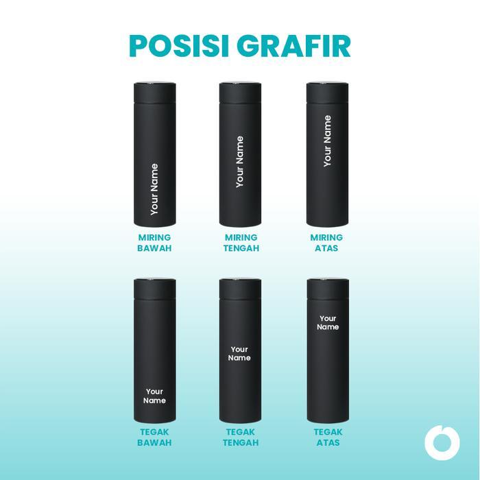 Best Seller Grafir Nama Alpha Smart Tumbler Led Suhu Custom Tumbler Botol Minum Original