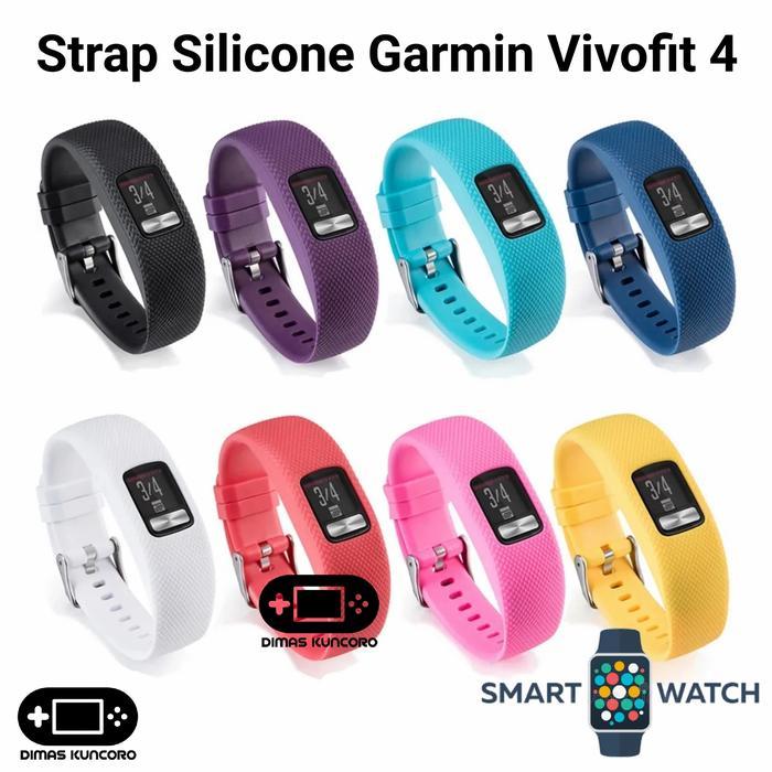Strap Silicone Garmin Vivofit 4 Silikon Tali Jam Rubber Smartwatch
