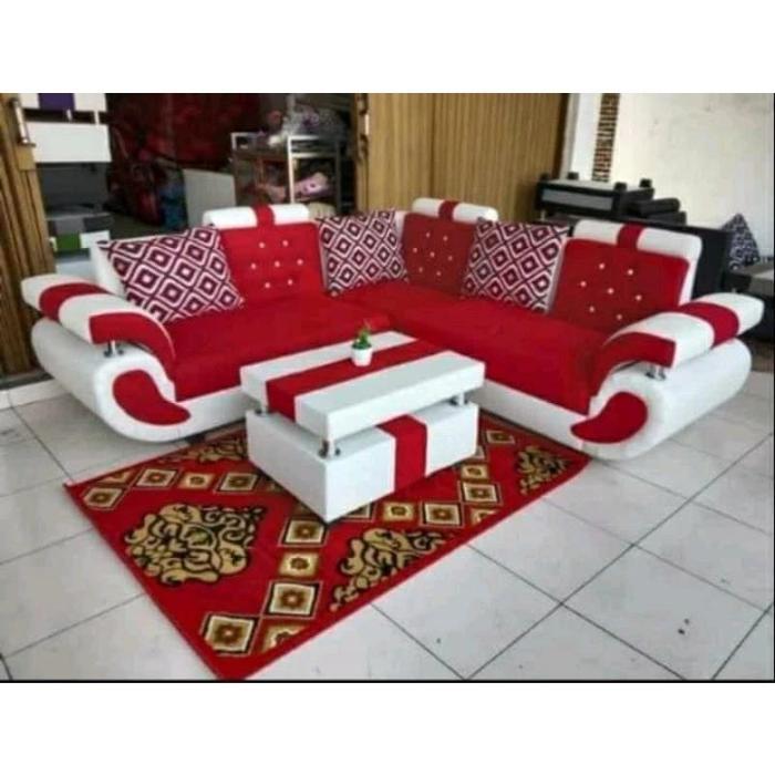 SOFA SUDUT KURSI SUDUT KURSI L SUDUT SOFA BED MINIMALIS SOFA RUANG TAMU ELEGAN SOFA L SUDUT SOFA MUR