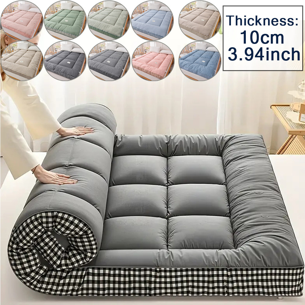 Newestfoldable Portable Sleeping Pad/Tatami Mat Japanese Futon Mattress Soft Fabric,Easy Storage &