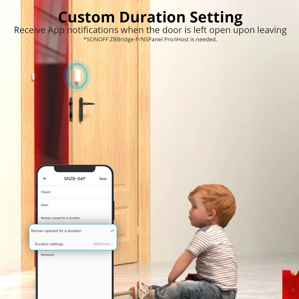 SONOFF SNZB-04P Sonoff Zigbee Door Sensor SNZB 04P Local Smart Scene Linkage Tamper Alert Home