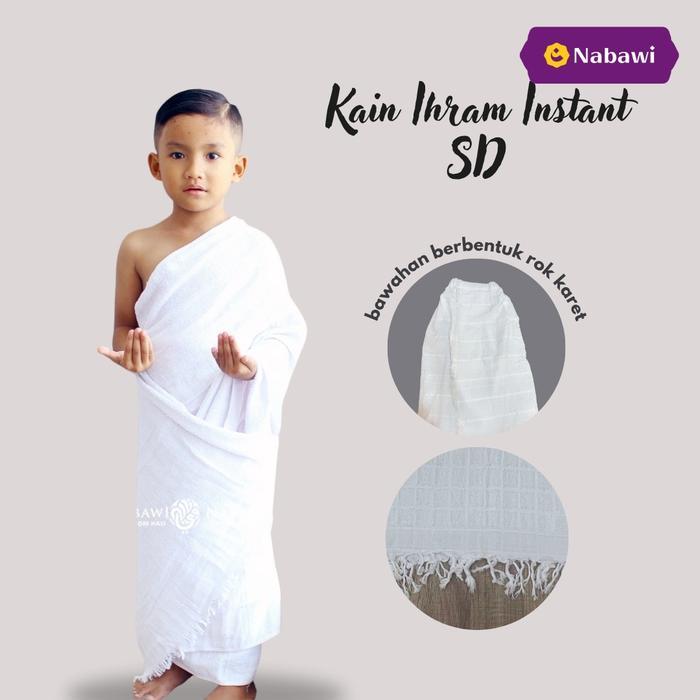 Kain Ihrom Anak Laki Laki Instan Baju Ihram Manasik Haji Anak Populer