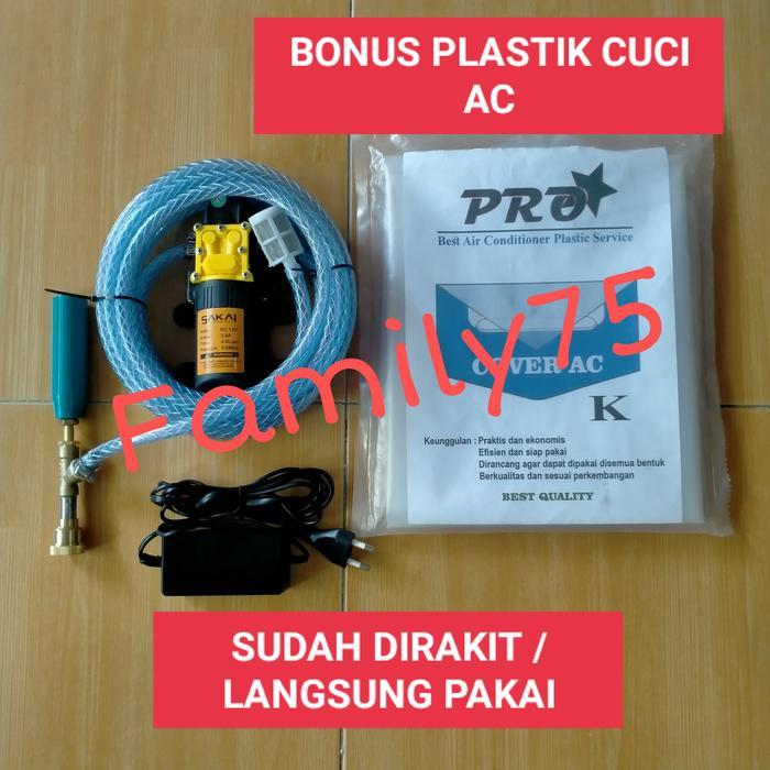 Alat Steam Cuci Motor Ac Mobil Paket Plastik Cuci Ac Pompa Dc Stim