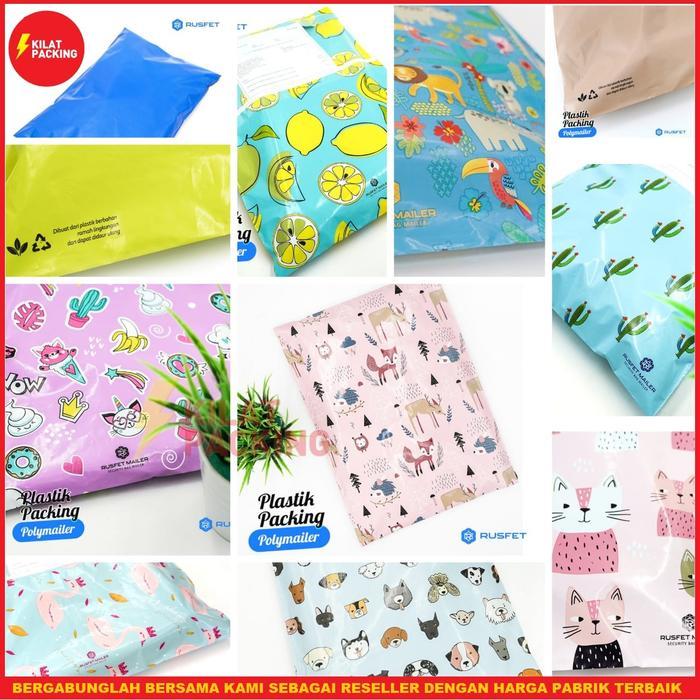 AMPLOP PLASTIK POLYMAILER RUSFET - POLIMAILER - MURAH SATUAN