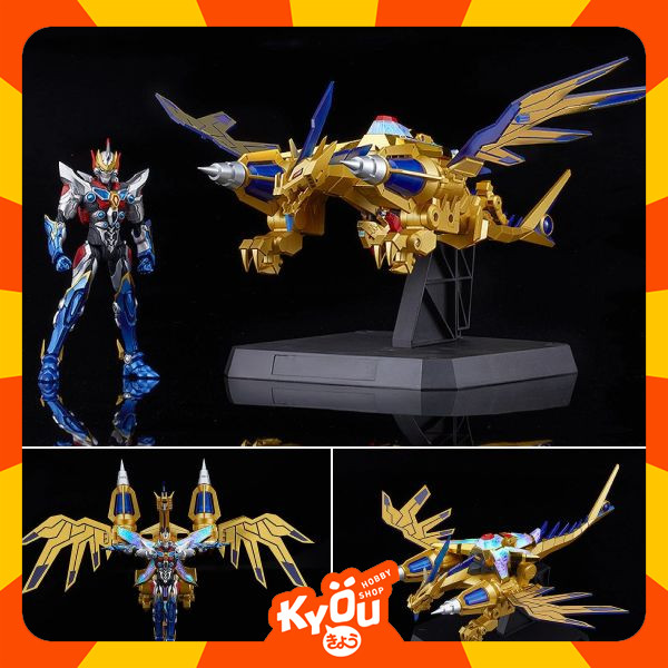 [GSC Online Exclusive] THE GATTAI Transformable Action Figure Gridman (Universe Fighter) & Big Goldb