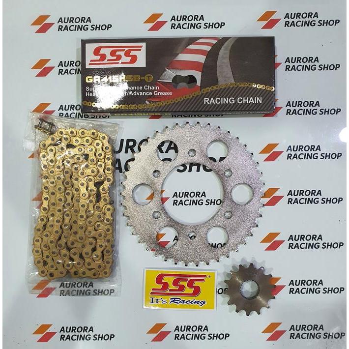 Gear Set Sss 415 Yamaha Scorpio & Rantai Sss 415 Hsbt