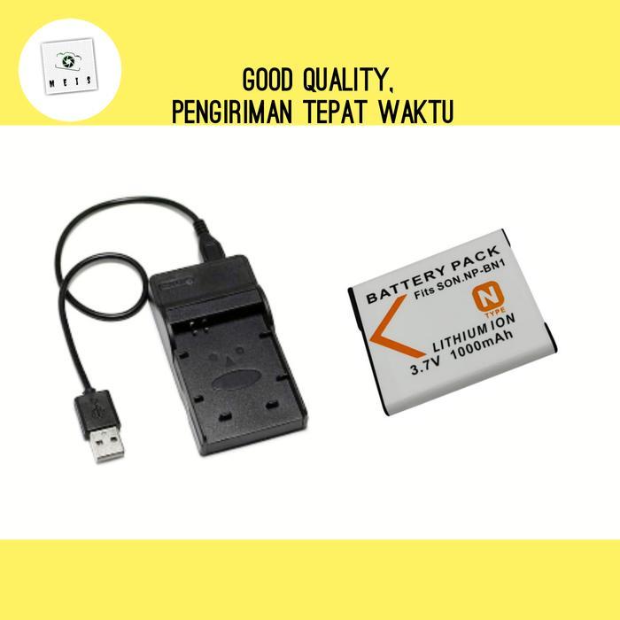 Ready Paket Charger + Battery Sony Dsc W690 W610 W620 W650 - Carger Battery