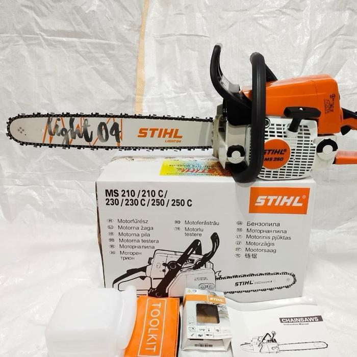 Chainsaw / Senso STIHL MS250 Bar 20 Inch ORIGINAL / STIHL MS250 ASLI Bar 20”