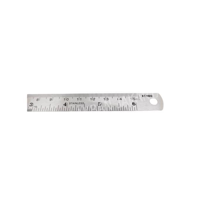 JTTOP" KENKO PENGGARIS BESI METAL RULER MISTAR 15 CM - PCS