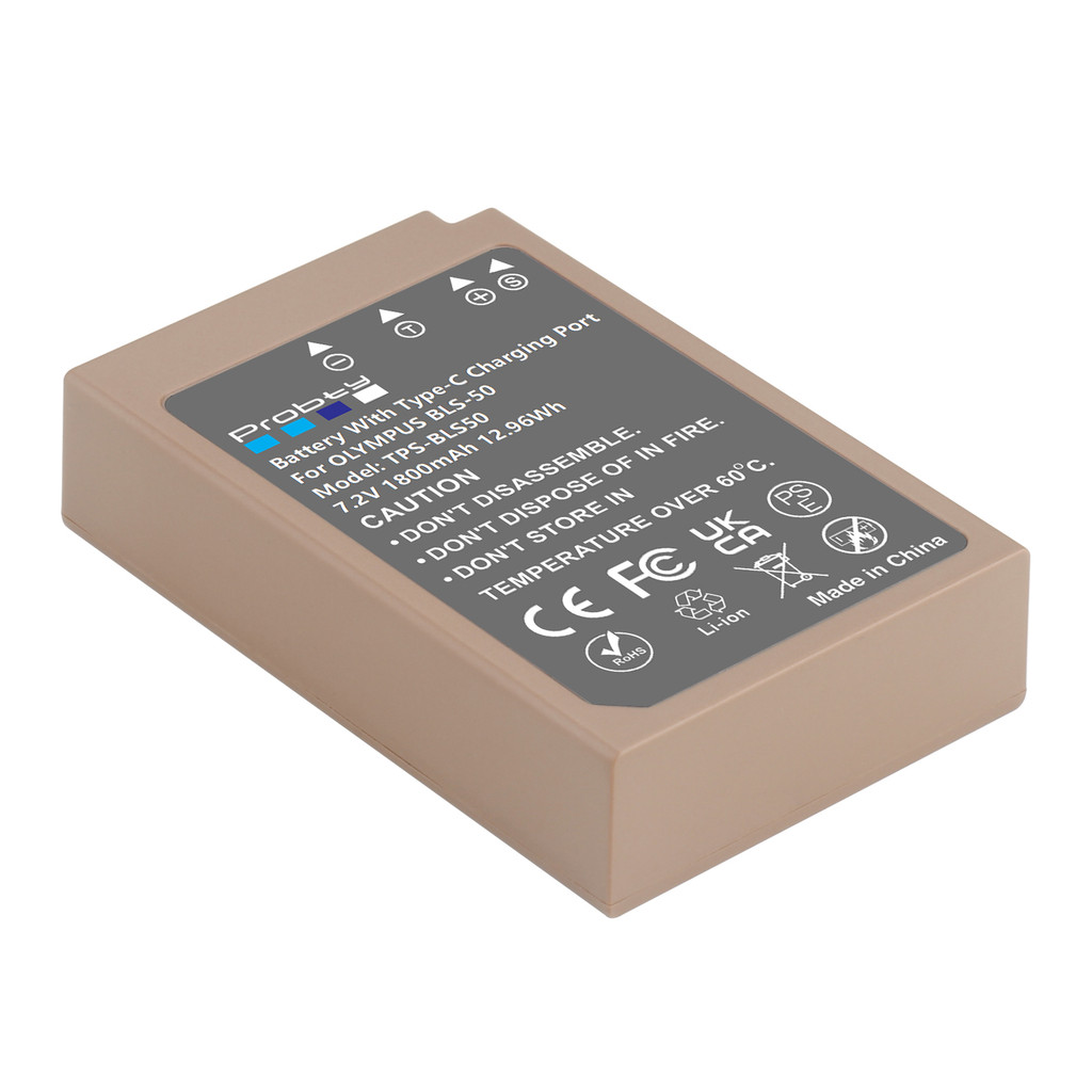 BLS-5 BLS-50 PS-BLS5 Battery for Olympus E-420, E-450, E-600, E-620, Pen E-P1, E-P2, E-P3, E-PL1,