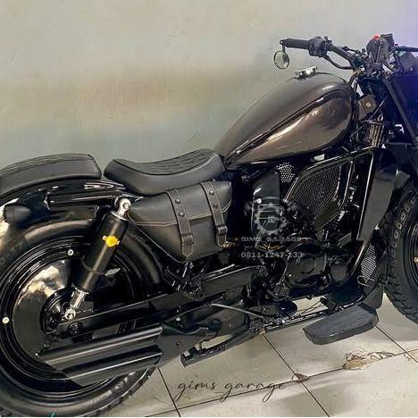 Tas Motor Klasik / Side Bag / Cover Aki Japstyle Chopper Cb100 Moge