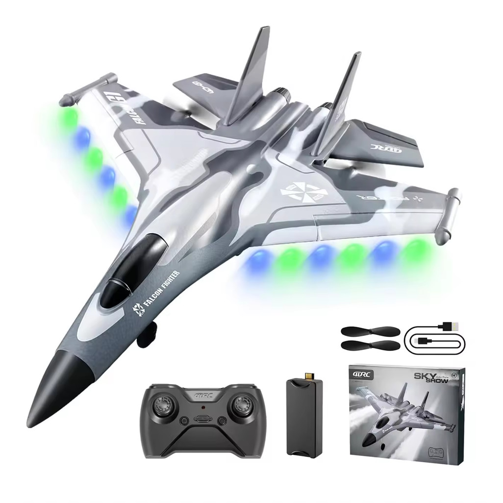 G1 RC Plane 3 Channel Fighter Remote Control Airplane Anti-collision Soft Rubber Head Glider Foam