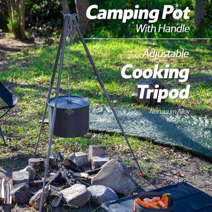 COOKING POT 10L WITH HANDLE NATUREHIKE NH19CJ003 PANCI NESTING CAMPING