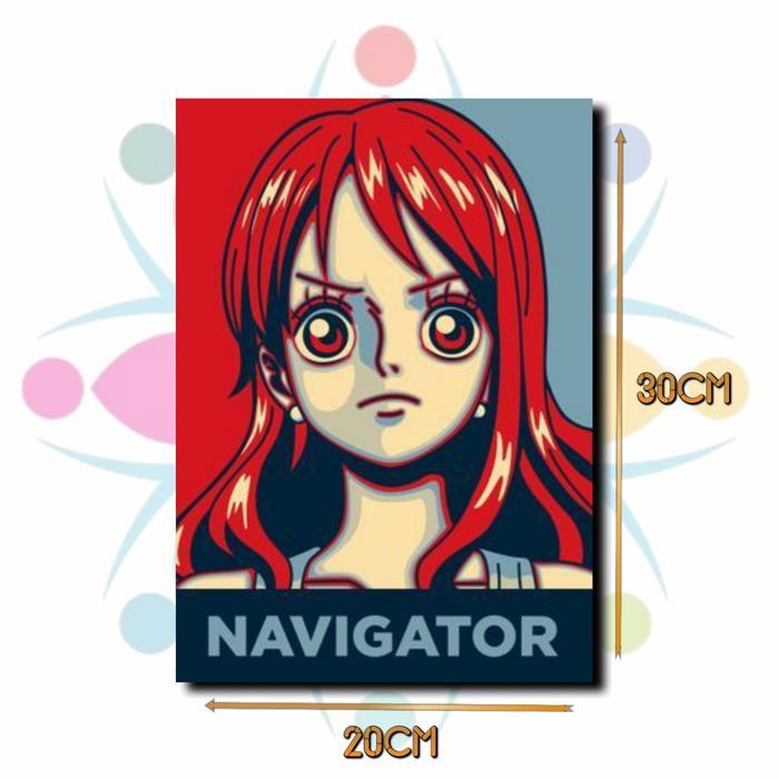 "New" MOKUN Hiasan Dinding Poster Kayu One Piece Mugiwara art