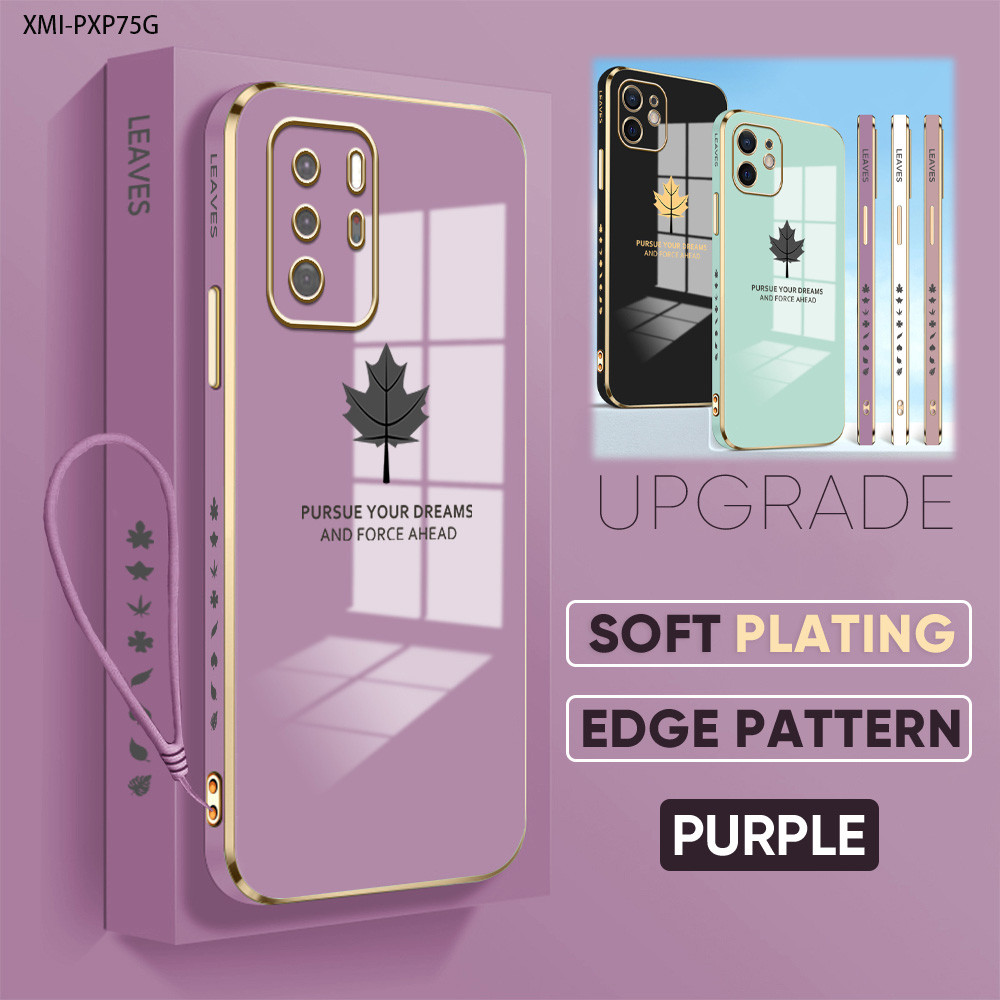 Fashion Lanyard Casing Hp For Xiaomi Poco X7 X5 X3 Pro NFC GT 5G Untuk Phone Soft Case Cassing Tali 