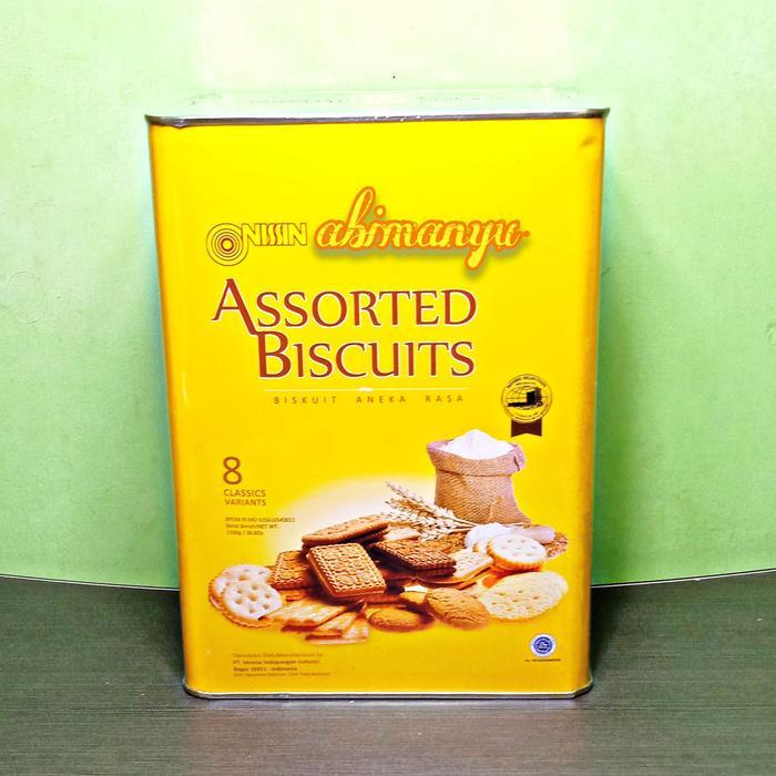 YUMMY nissin assorted biscuit yelow 1100 gram / biskuit nissin kaleng besar