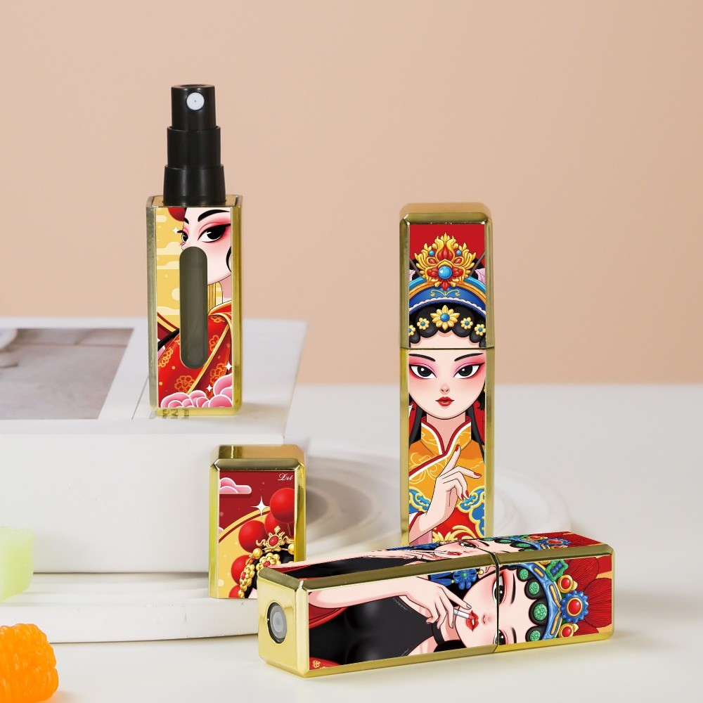 5ml Mini Perfume Bottle Refillable Spray Rotating Bottle Empty Storage Sprayer Spray Atomizer Bottle