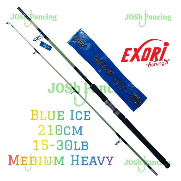 Exori Blue Ice 210 Cm Joran Pancing Laut Bagan Kuat 30Lb Free Pipa
