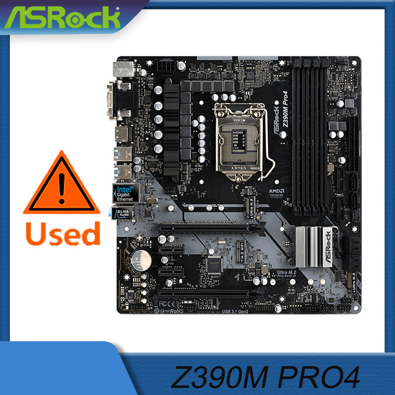 Asrock Z390M Pro4 Motherboard Z390 Socket Lga1151 Ddr4