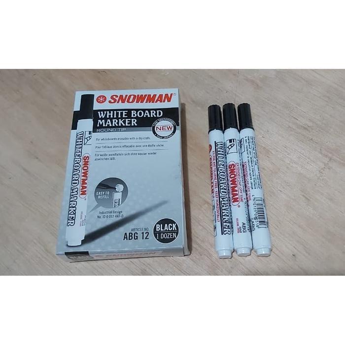 "New" Spidol SNOWMAN White Board ABG-12