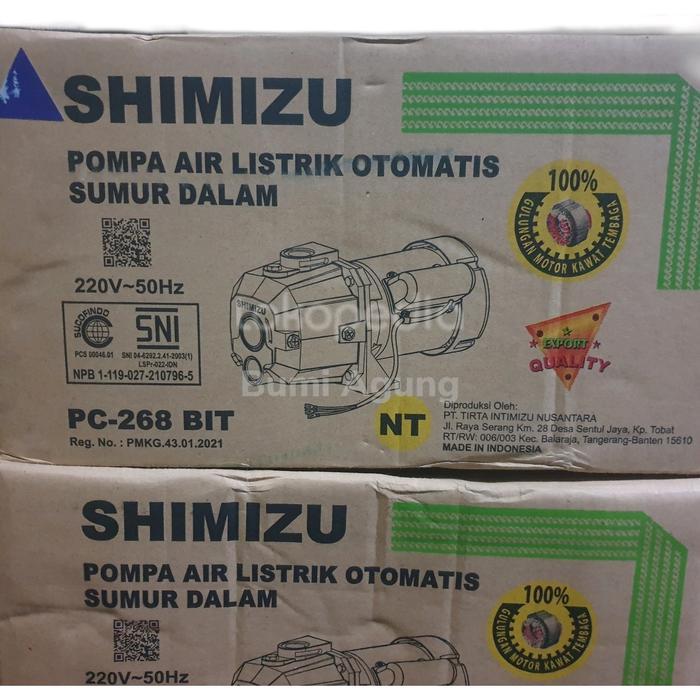 Shimizu Jetpump 268 bit tanpa tabung