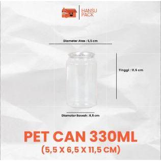 PET CAN 330ML / TOPLES PET CAN / TOPLES KEKINIAN / WADAH KUE