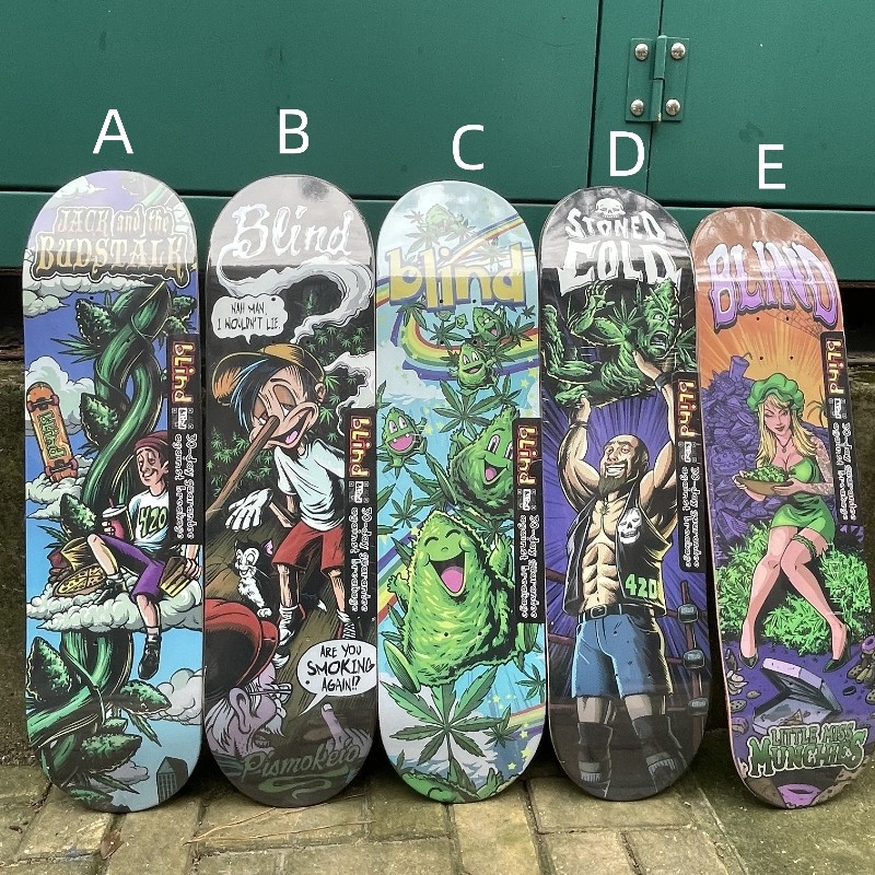 BLIND skateboard Decks table 100% Canada North America maple 7 ply cold pressing decks double rocker