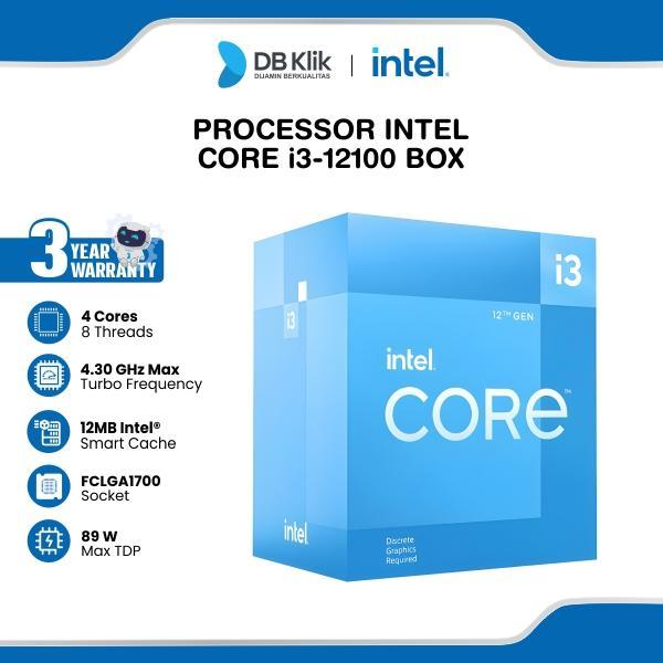 Processor INTEL Core i3-12100 Box 3.3GHz LGA1700 - Intel I3 12100 Box Cpu