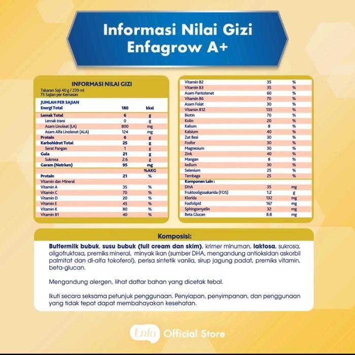 Enfagrow A+ 3 Vanila 1800 Gr