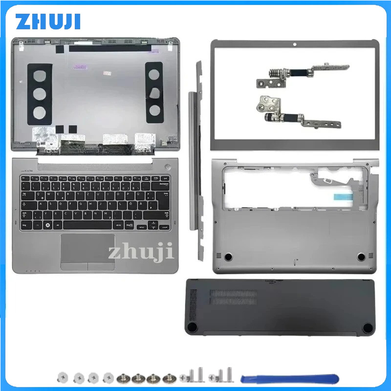 For NP530U3C NP530U3B NP535U3C NP535U3B LCD Back Cover /Front Bezel/ Hinges/Palmrest/Bottom Case Top