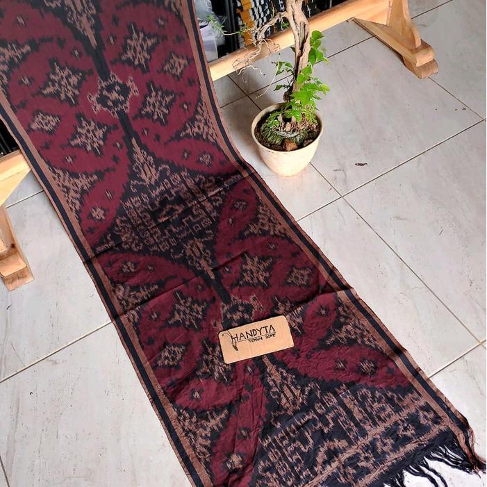 Slendang tenun Ikat Halusan Syal Slendang bali.pakaian Adat Bali Selendang