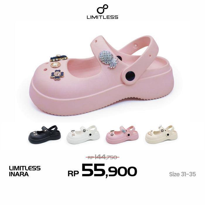 Limitless Sandal Baim Anak Perempuan Slop Inara Clay Sandal Anak Selop Cewek Imut Modis Outdoor Eva