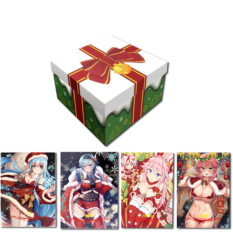 Christmas Carnival Goddess Collection Cards Star Girl Sexy Anime Table Playing Game Board Kids Adult