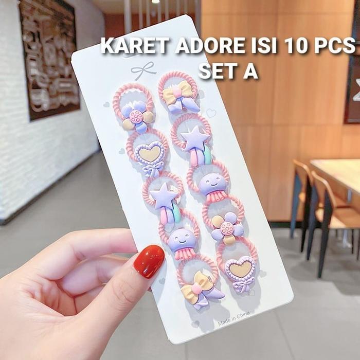 Karet Rambut Adore Ikat Rambut Motif Lucu Kunciran Aksesoris Anak Cewek Scrunchies