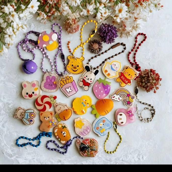 Paket usaha gantungan tas mini 2 dimensi full pilih di live