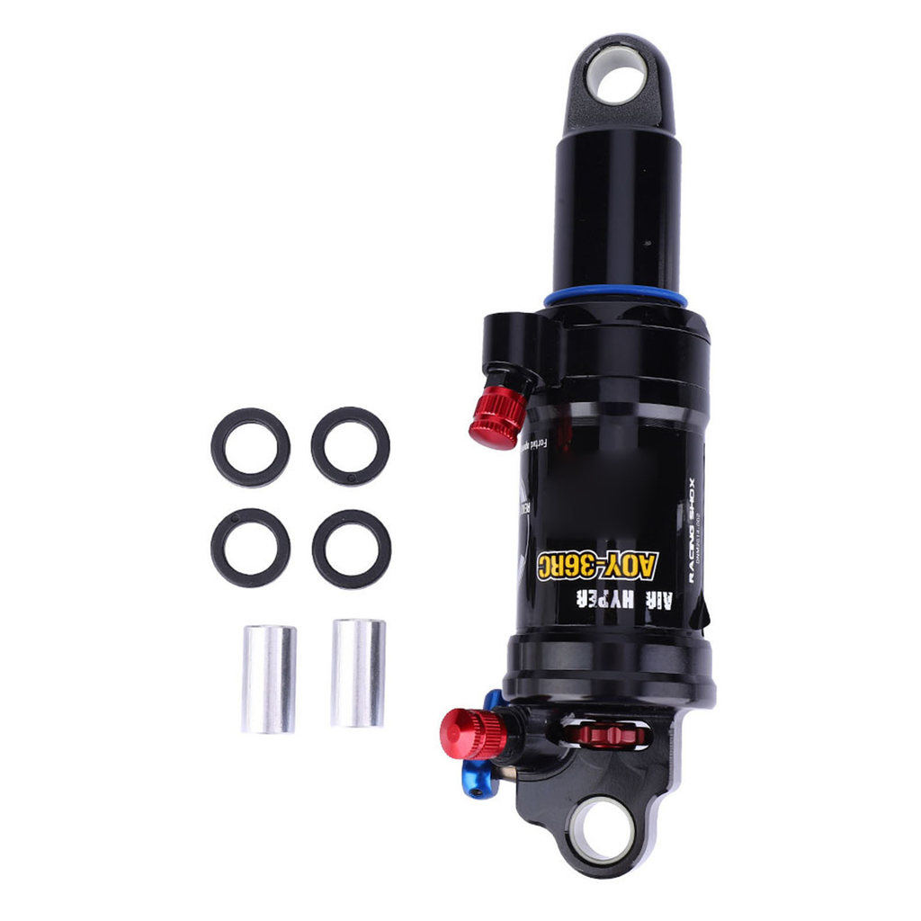 Terbaru Mountain Bike Shock Absorber 165mm Steel Adjustable Damping Rear Shock Accessory