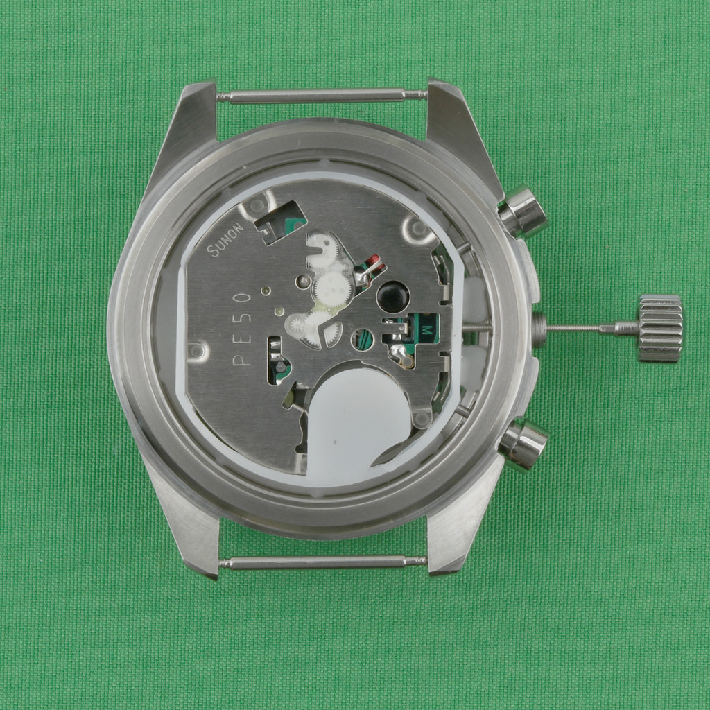 40Mm Pe50 Case Watch Vk63 Case Pe Movement For Omega X Swatch Moon Watch Refit Stainless Steel For