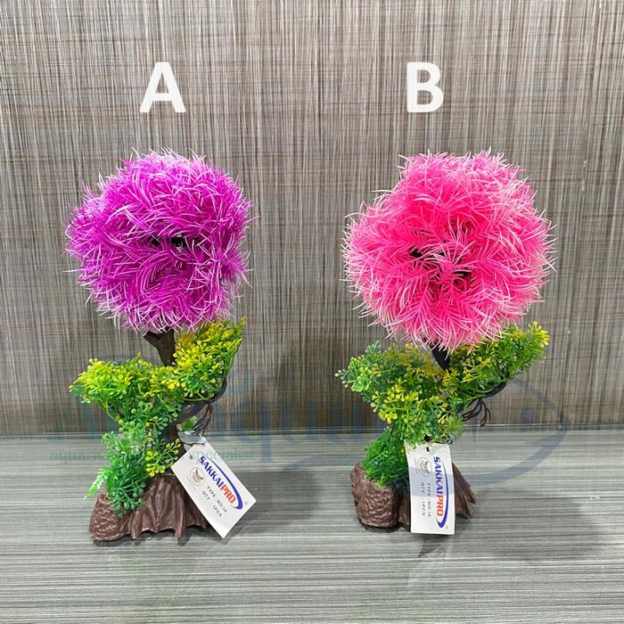 Sale Terlaris Tanaman Bunga Plastik No. 18 Hiasan Dekorasi Aquarium Aquascape Ornamen Pohon Hias