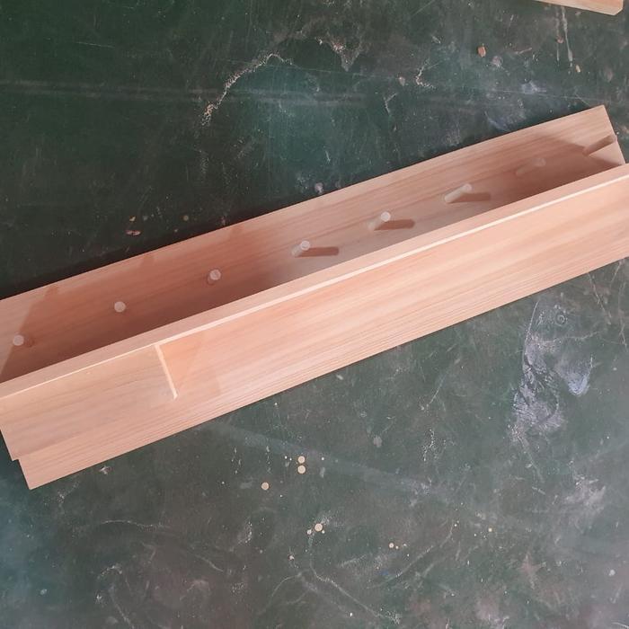 Gantungan Baju - Tempat Kunci - Ambalan Kayu - Rak Dinding - Kapstok