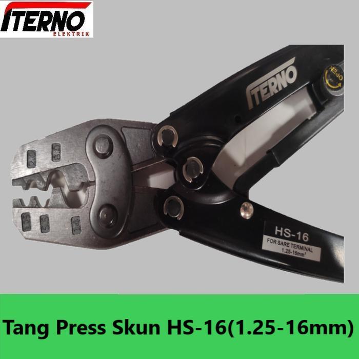 TANG PRESS SKUN KABEL HS-16(1.25-16) 16MM CRIMPING TOOLS ITERNO