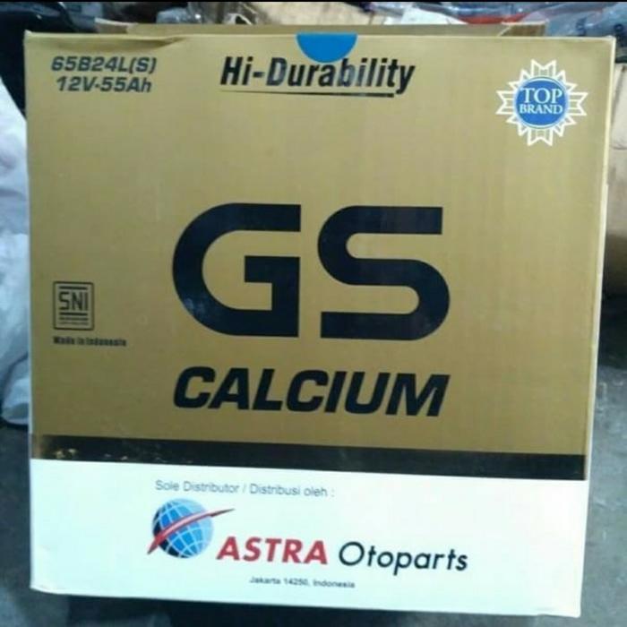 AKI MOBIL GS ASTRA CALCIUM 65B24LS / NS60LS 12V-55AH