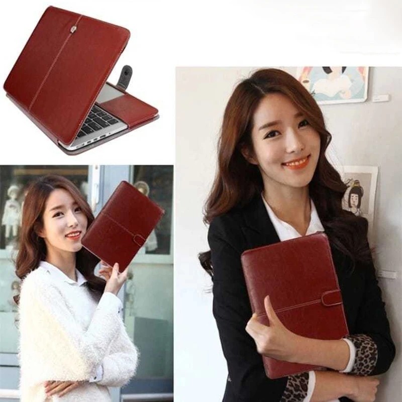 Luxury Laptop Leather Bag for 2022 Apple Macbook Air M2 Case 2020 Air 13 A2337 M1 Mac Book Pro 13 14