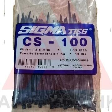 Kabel Ties Sigma Hitam 10Cm / Cs100