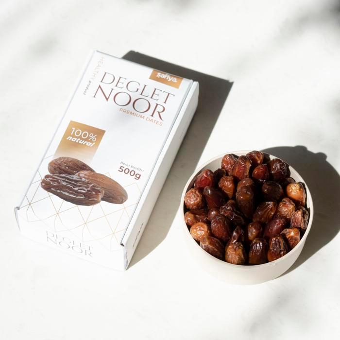 Safiya Kurma 1 Kg Sukari Ajwa Tunisia Tangkai Premium Manis Lembut