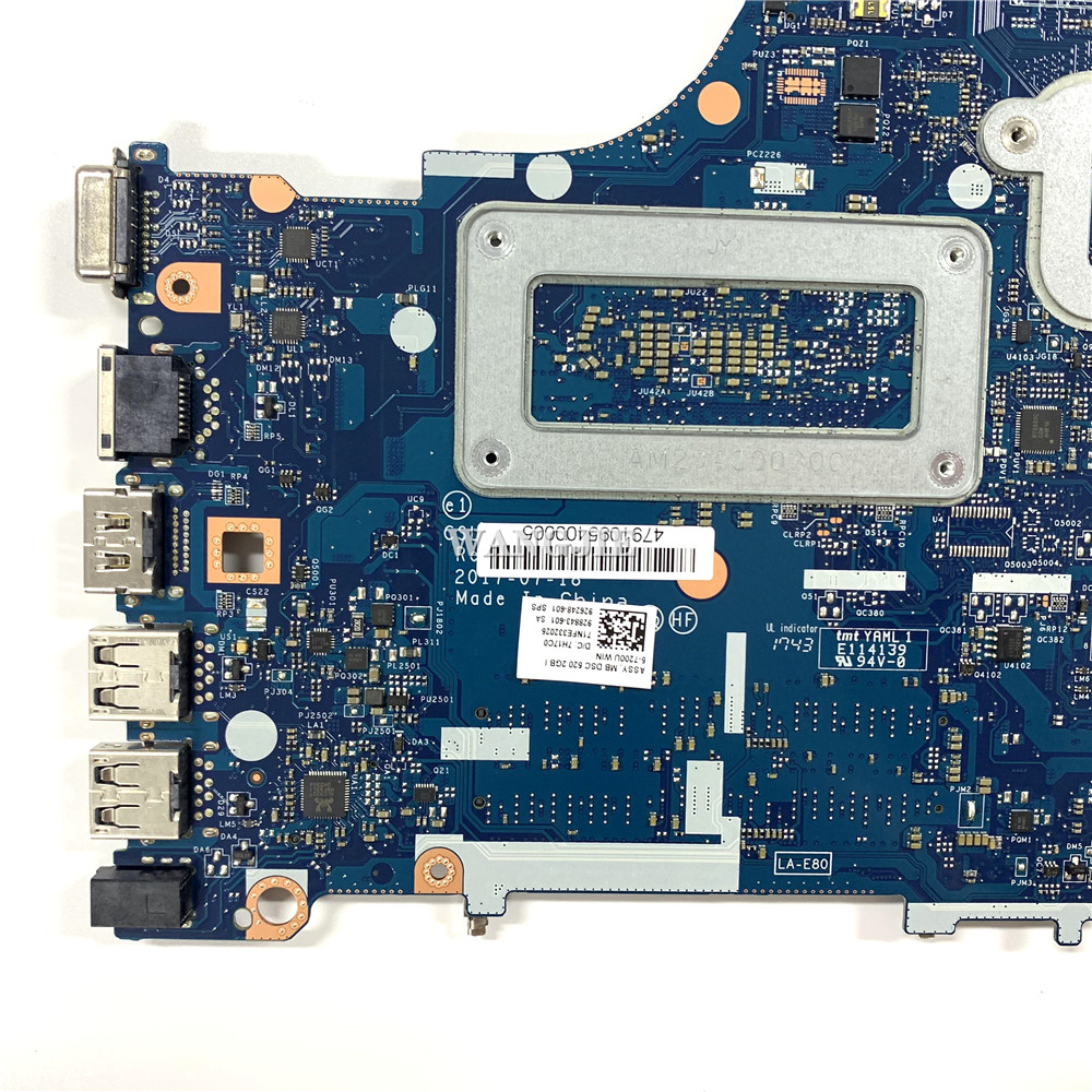 CSL50/CSL52 LA-E801P For HP ProBook 250 G6 15-BS Laptop Motherboard 926248-601 926248-001 SPS-MB DSC