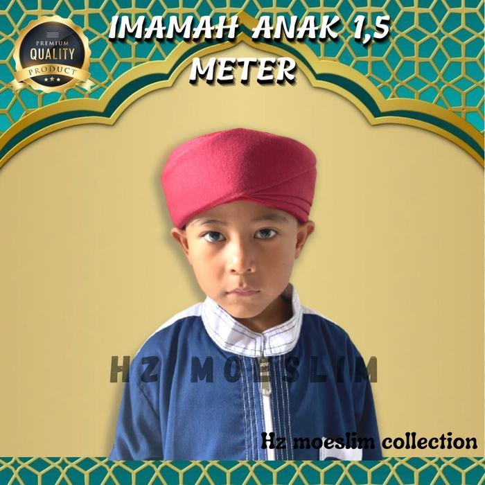 Termurah Peci Imamah Permanen 1,5 Meter Anak-Anak Sorban Imamah 3 Meter Sorban Kyai Imamah Kian