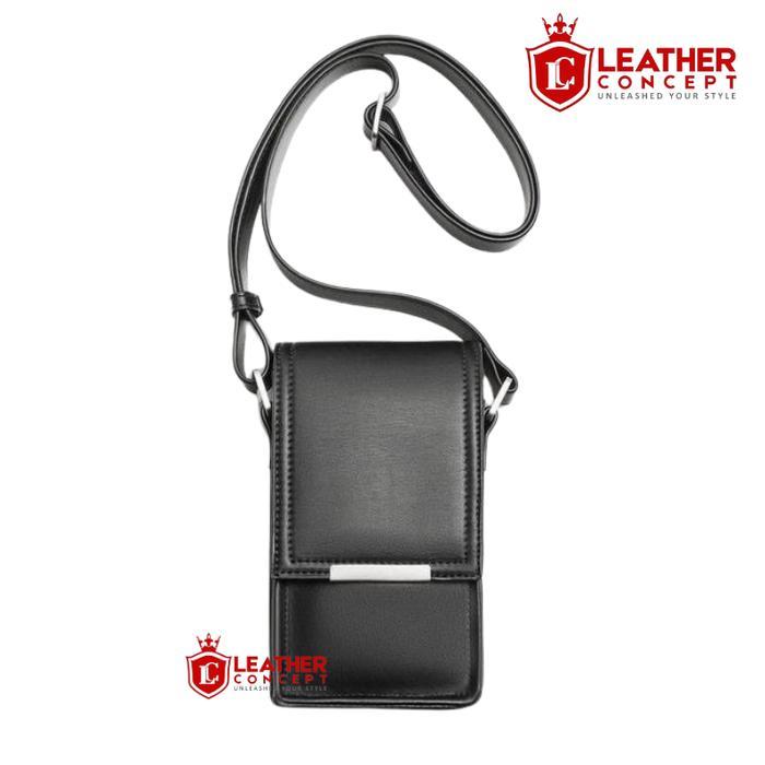 Leather Concept CARTER Vertical - Tas Selempang Pria Premium Mini Sling Bag Kulit Tas Cowok Kecil