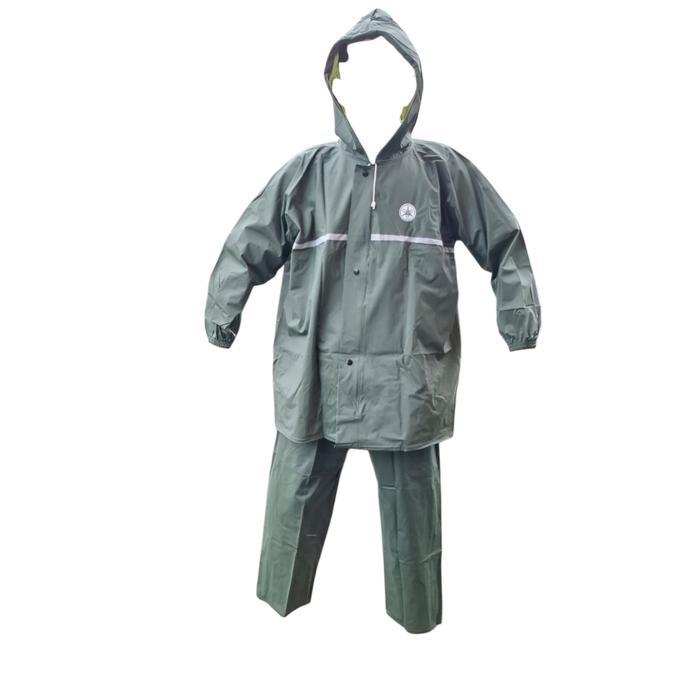 Jas Hujan Mantel Setelan Baju Celana Logo HONDA bahan Waterproof Anti Air anti Bocor
